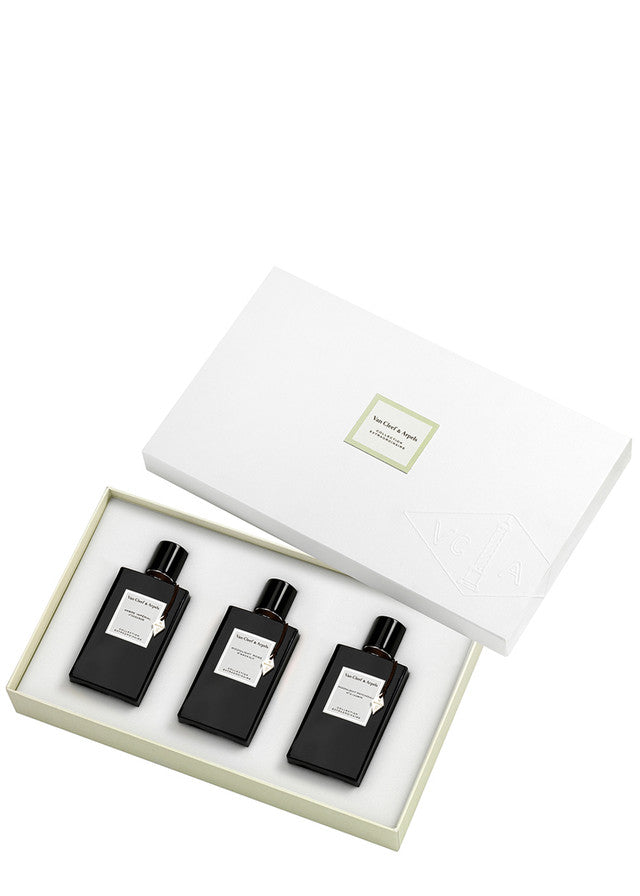 VAN CLEEF & ARPELS COLLECTION EXTRAORDINAIRE SET: AMBRE IMPÉRIAL, MOONLIGHT ROSE, MOONLIGHT PATCHOULI (3 X 45ML)